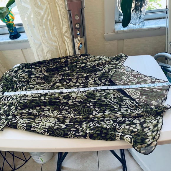 NWOT Jonathan Martin Studio 100%silk printed dress size 12 - Picture 7 of 10